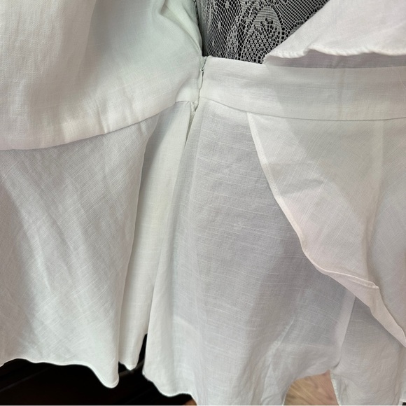 DO+BE White Ruffle Wrap Romper – Size S (New with Tags) - Picture 3 of 15